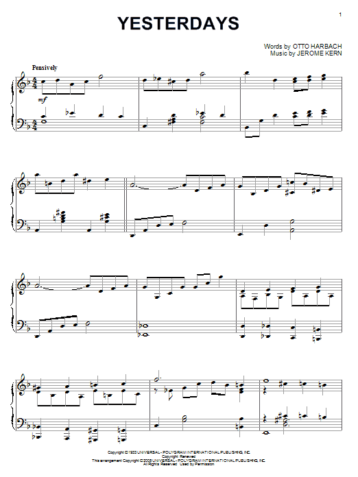 Miles Davis Yesterdays sheet music notes and chords arranged for Trumpet Transcription