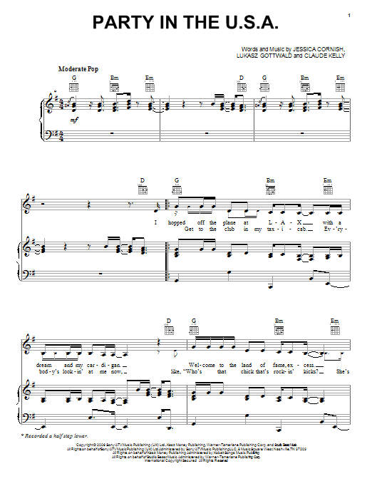 Miley Cyrus Party In The U.S.A. sheet music notes and chords arranged for Viola Solo