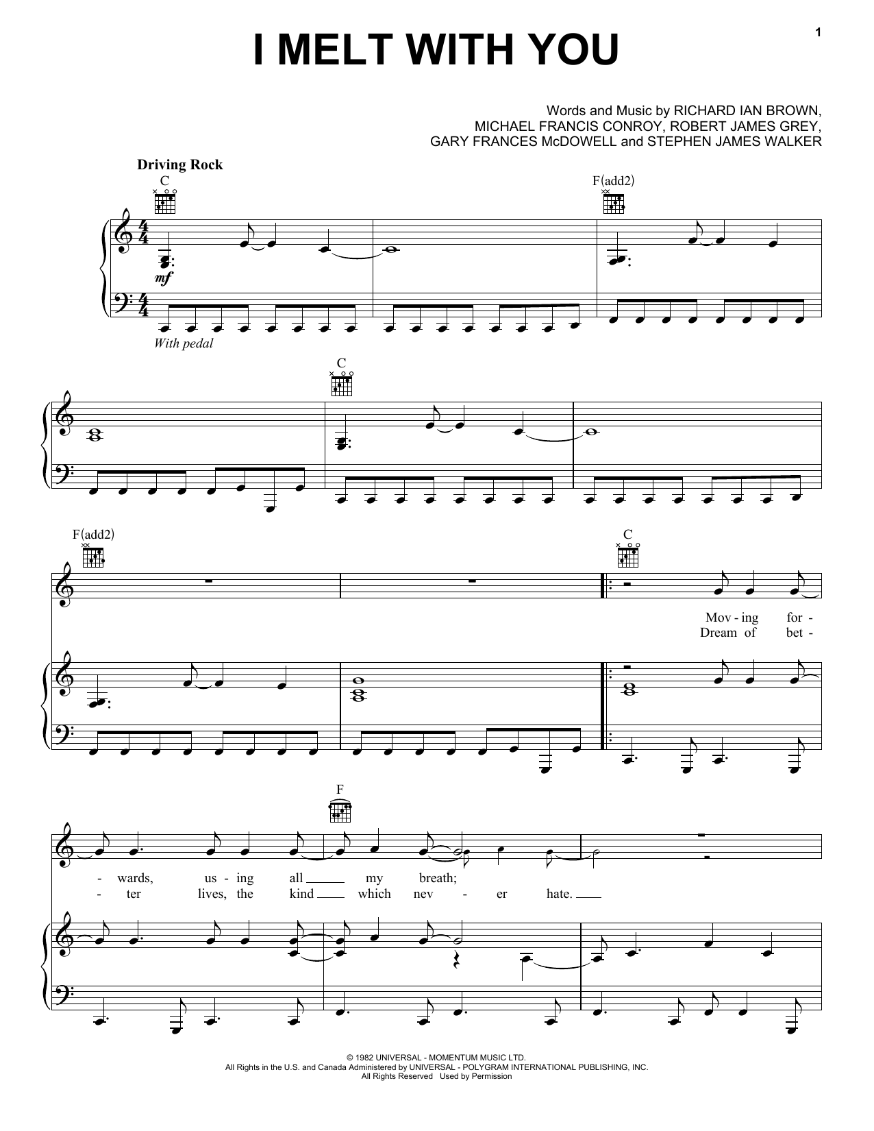 Modern English I Melt With You sheet music notes and chords arranged for Violin Duet