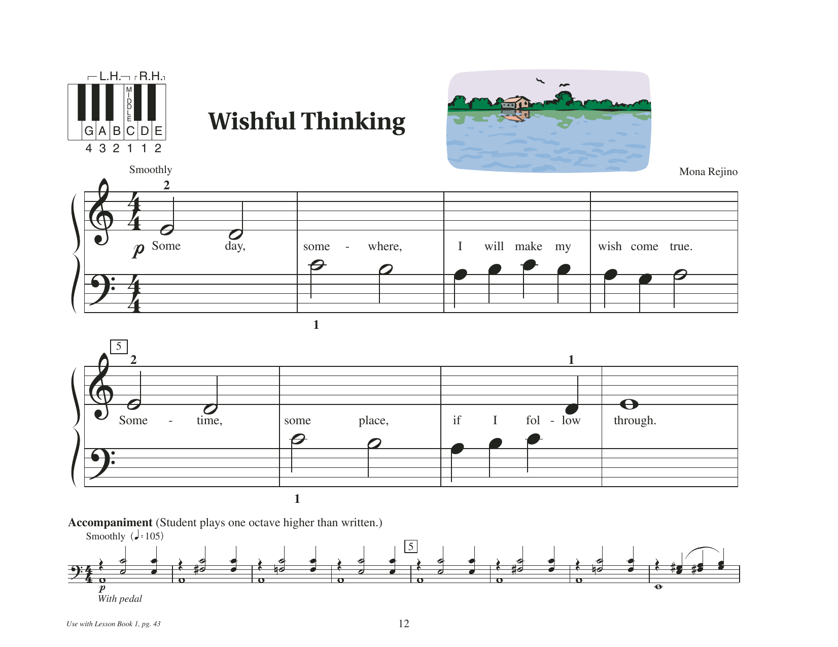 Mona Rejino Wishful Thinking sheet music notes and chords arranged for Educational Piano