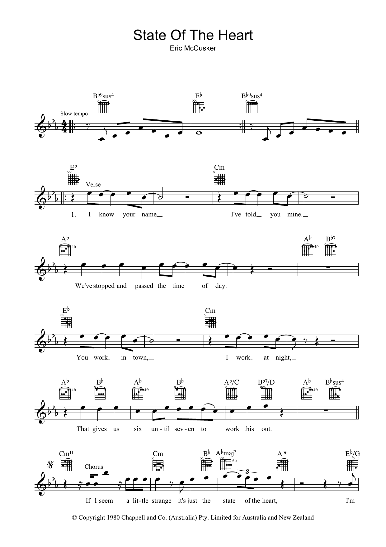 Mondo Rock State Of The Heart sheet music notes and chords arranged for Piano, Vocal & Guitar Chords (Right-Hand Melody)
