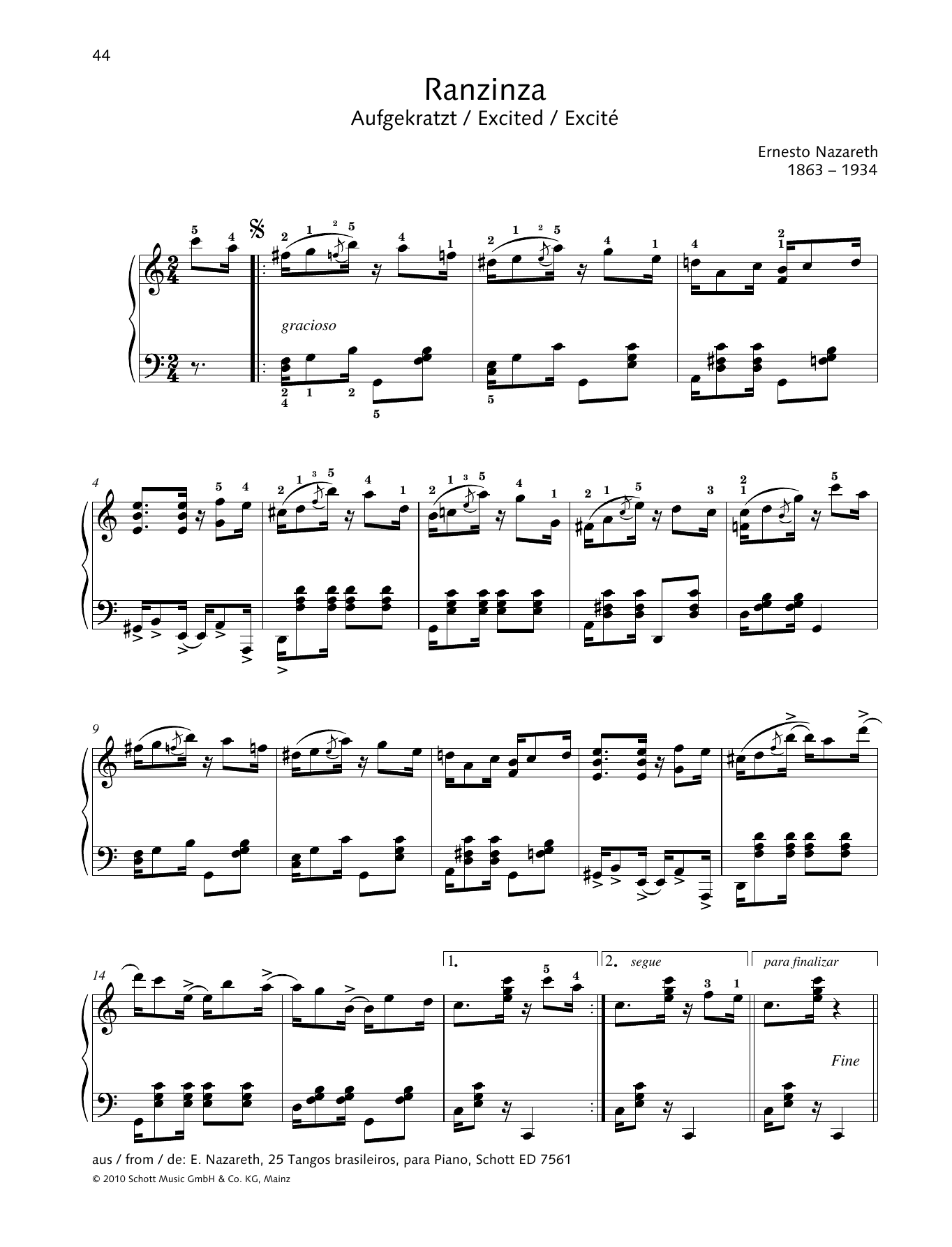 Monika Twelsiek Excited sheet music notes and chords arranged for Piano Solo