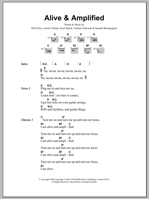 Mooney Suzuki Alive And Amplified sheet music notes and chords arranged for Guitar Tab