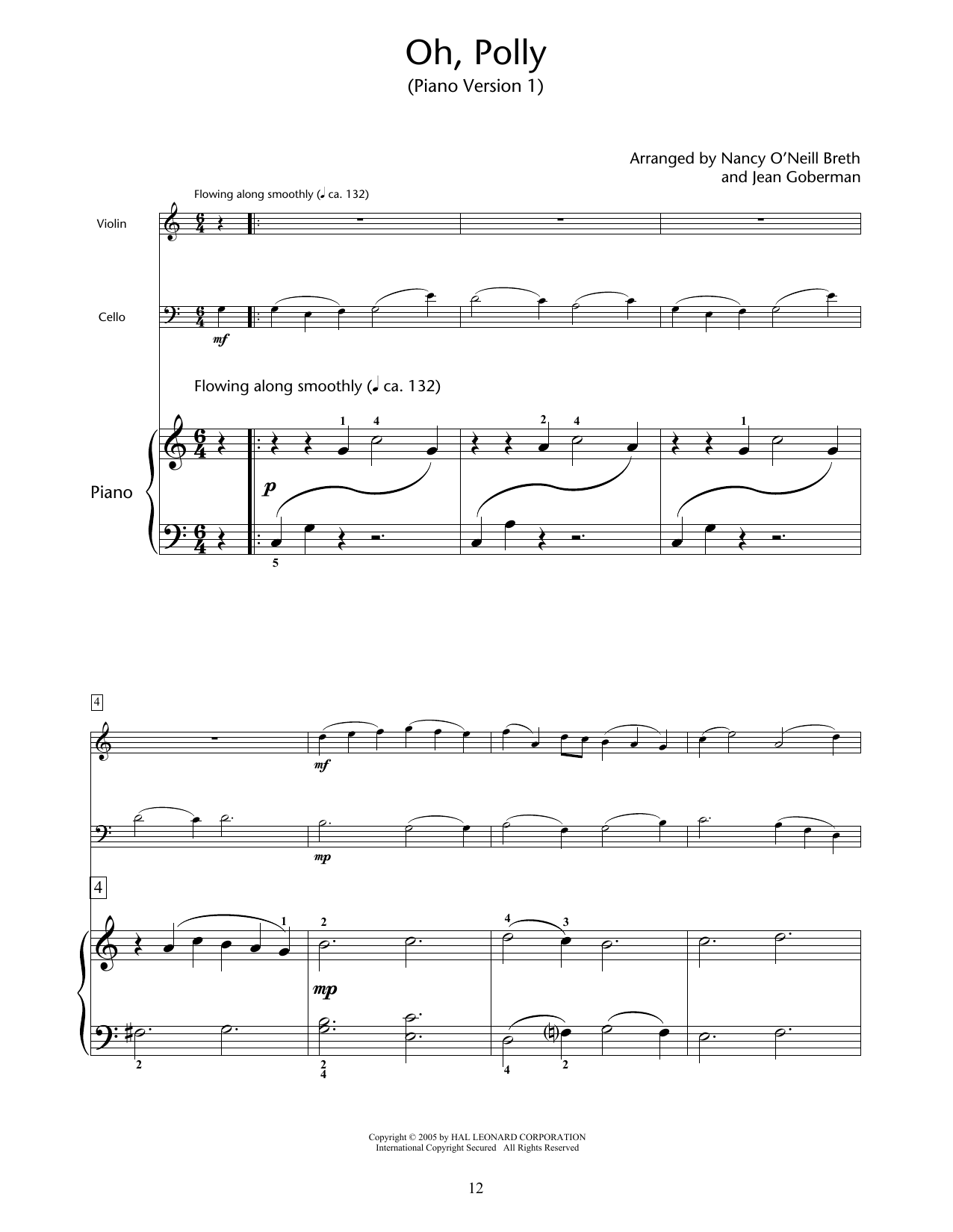Nancy O'Neill Breth & Jean Goberman Oh, Polly sheet music notes and chords arranged for Educational Piano Ensemble