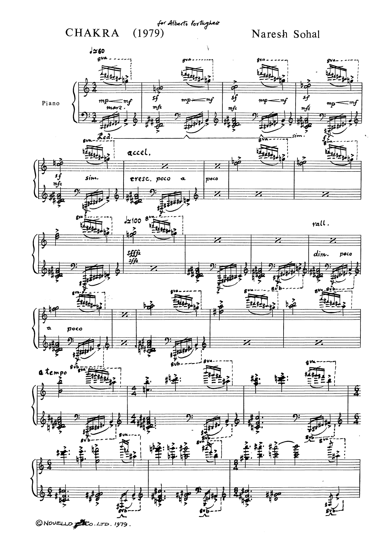 Naresh Sohal Chakra sheet music notes and chords arranged for Piano Solo