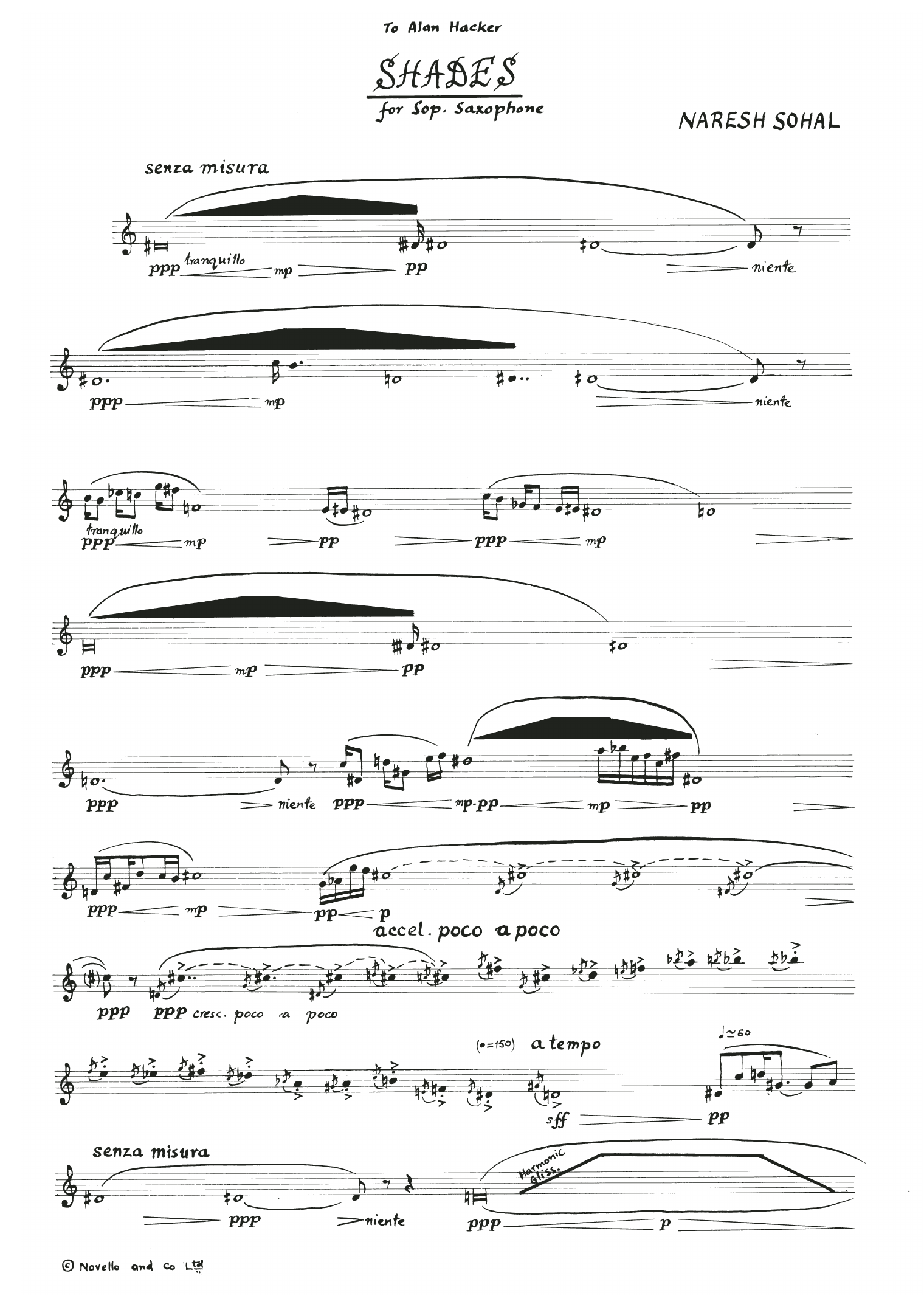 Naresh Sohal Shades I sheet music notes and chords arranged for Flute Solo