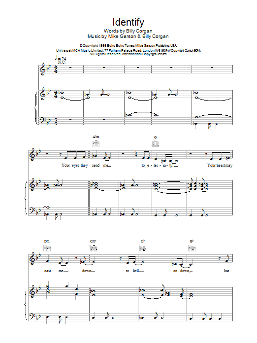 Natalie Imbruglia Identify sheet music notes and chords arranged for Piano, Vocal & Guitar Chords