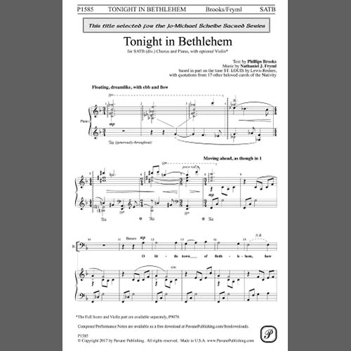 Easily Download Nathaniel J. Fryml Printable PDF piano music notes, guitar tabs for  SATB Choir. Transpose or transcribe this score in no time - Learn how to play song progression.