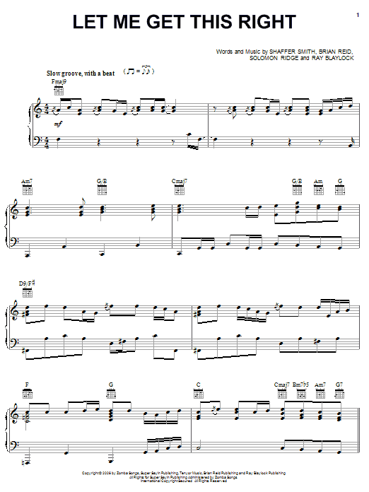 Ne-Yo Let Me Get This Right sheet music notes and chords arranged for Piano, Vocal & Guitar Chords (Right-Hand Melody)