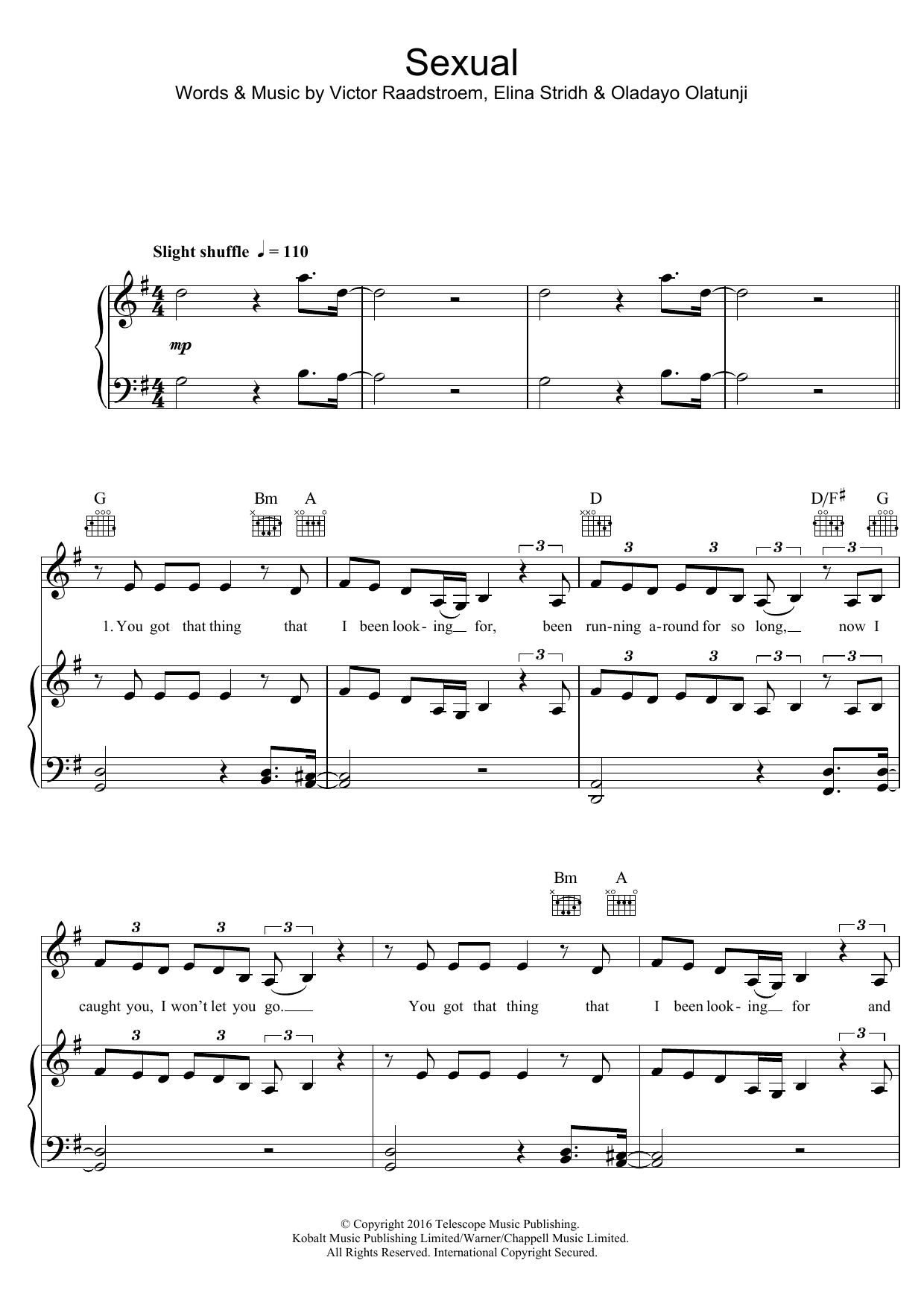 NEIKED Sexual (featuring Dyo) sheet music notes and chords arranged for Piano, Vocal & Guitar Chords