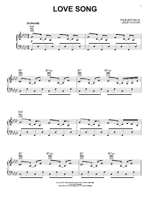 Neil Diamond Love Song sheet music notes and chords arranged for Piano, Vocal & Guitar Chords (Right-Hand Melody)