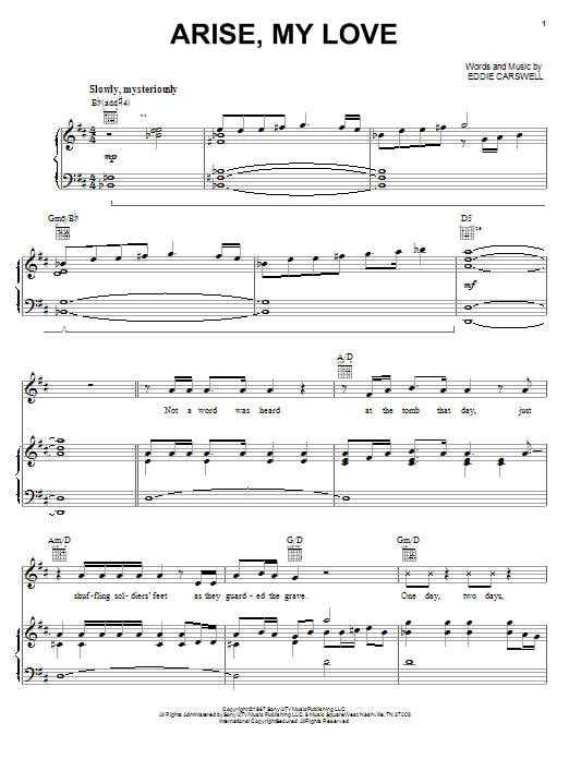 Newsong Arise, My Love sheet music notes and chords. Download Printable PDF.