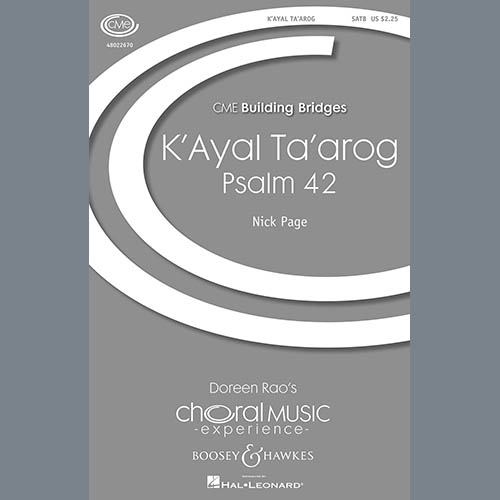 Easily Download Nick Page Printable PDF piano music notes, guitar tabs for  SSA Choir. Transpose or transcribe this score in no time - Learn how to play song progression.