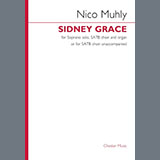 Nico Muhly 'Sidney Grace' SATB Choir