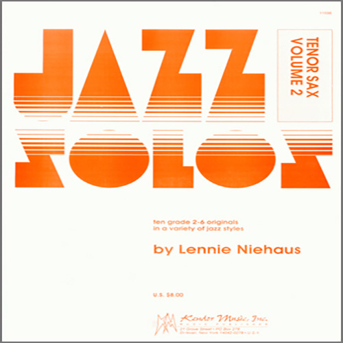 Niehaus 'Jazz Solos For Tenor Sax, Volume 2' Woodwind Solo