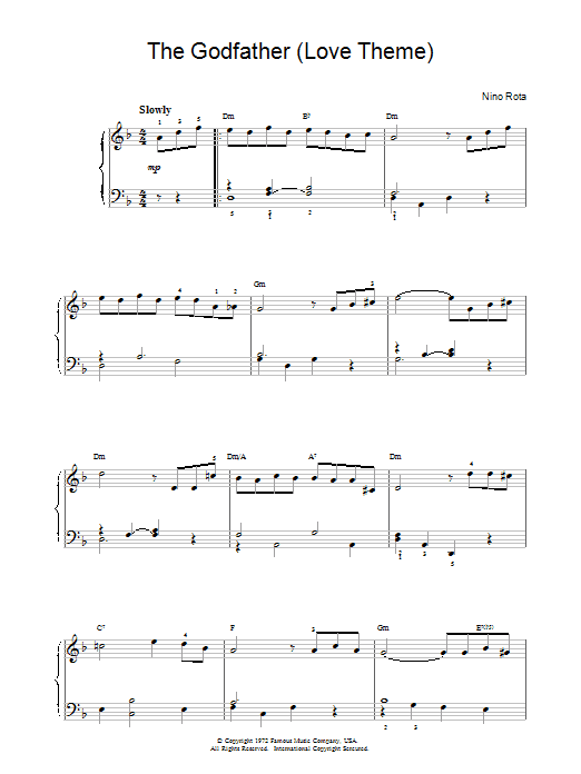 Nino Rota The Godfather (Love Theme) sheet music notes and chords arranged for Ukulele Ensemble