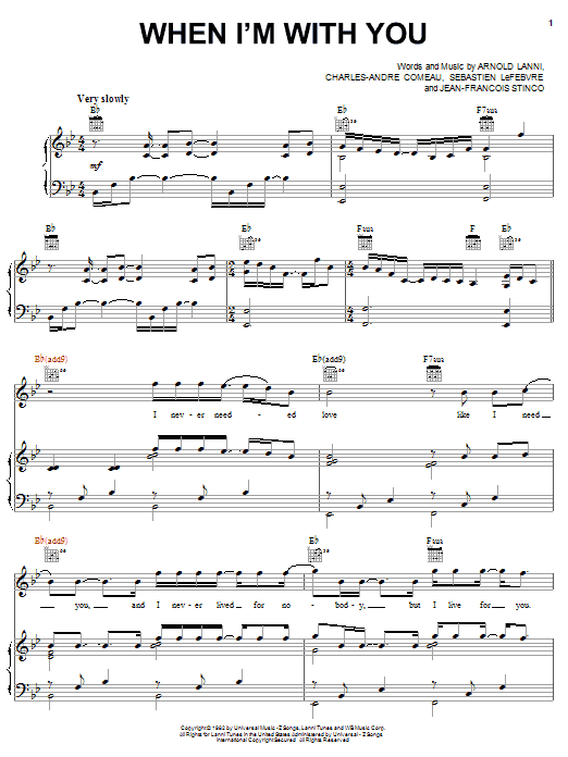 Sheriff When I'm With You sheet music notes and chords arranged for Piano, Vocal & Guitar Chords (Right-Hand Melody)