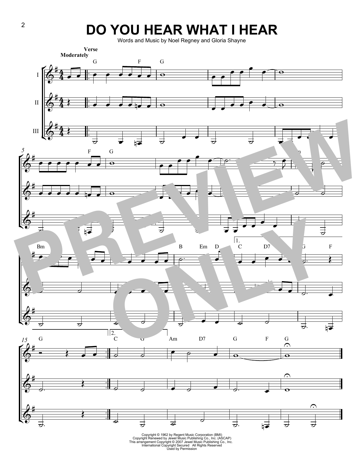 Noel Regney & Gloria Shayne Do You Hear What I Hear sheet music notes and chords arranged for Violin Solo