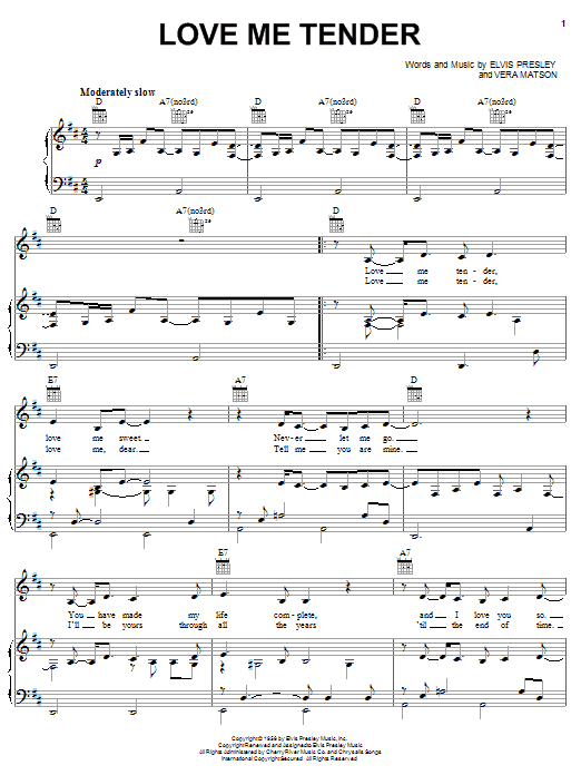 Norah Jones Love Me Tender sheet music notes and chords arranged for Piano, Vocal & Guitar Chords (Right-Hand Melody)