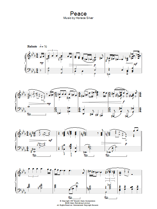 Norah Jones Peace sheet music notes and chords arranged for Piano, Vocal & Guitar Chords (Right-Hand Melody)