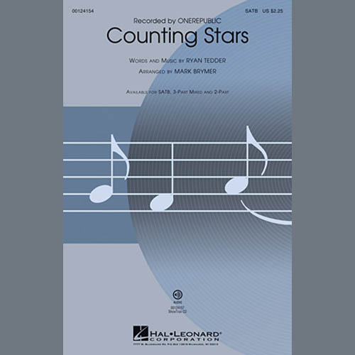 Easily Download OneRepublic Printable PDF piano music notes, guitar tabs for  SATB Choir. Transpose or transcribe this score in no time - Learn how to play song progression.