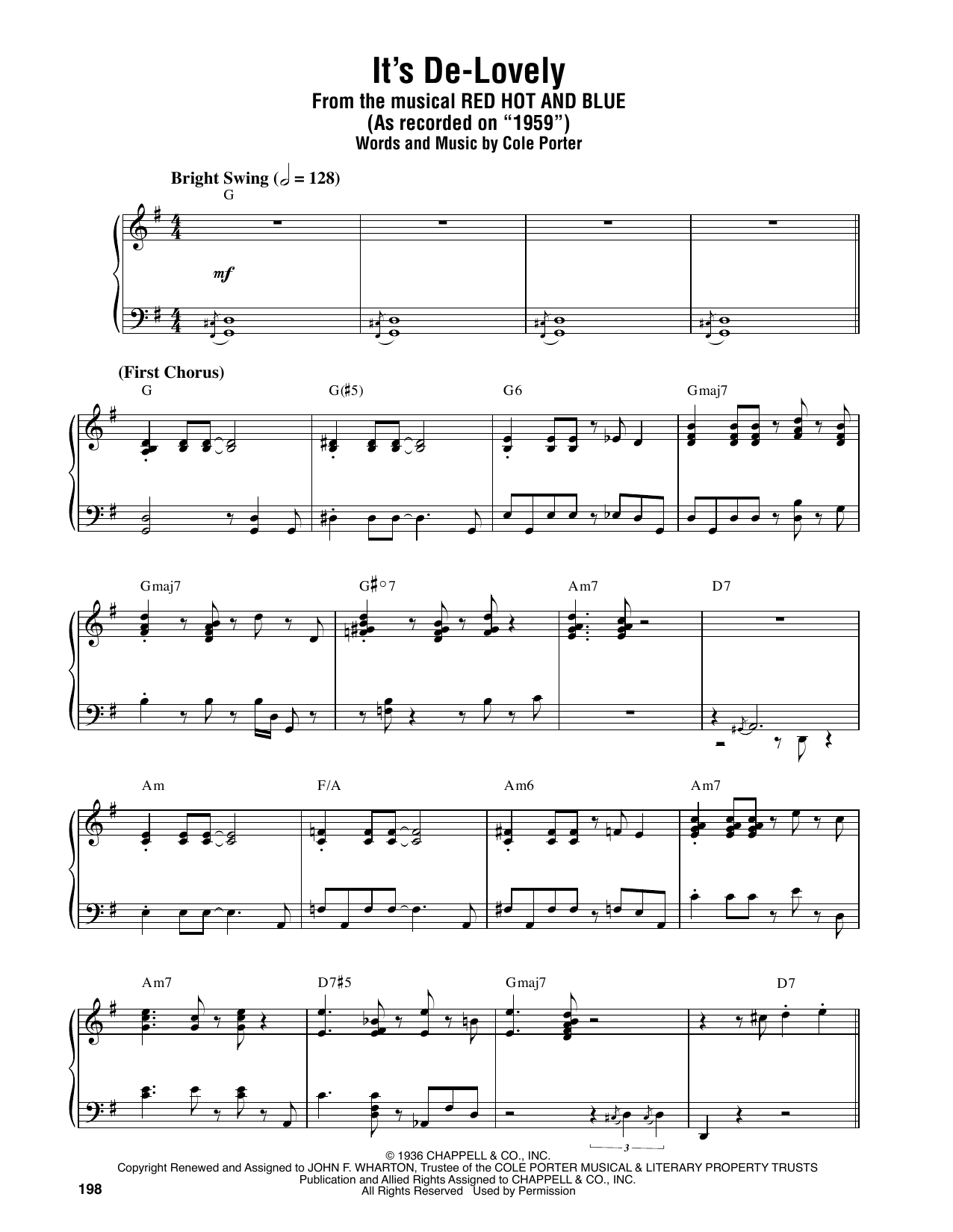 Oscar Peterson It's De-Lovely sheet music notes and chords arranged for Piano Transcription