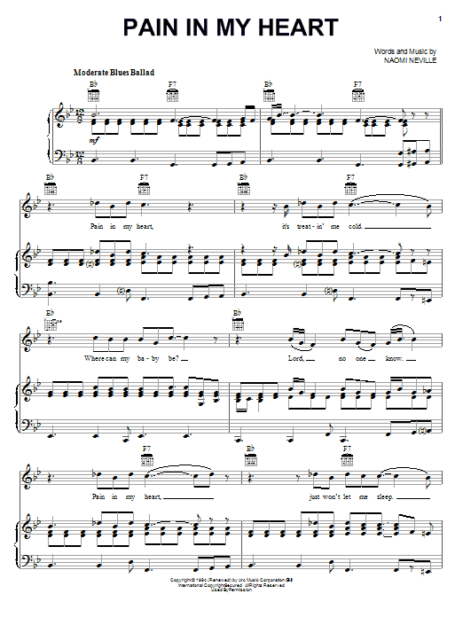 Otis Redding Pain In My Heart sheet music notes and chords arranged for Piano, Vocal & Guitar Chords (Right-Hand Melody)
