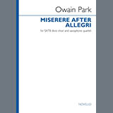 Owain Park 'Miserere after Allegri (Score)' SATB Choir