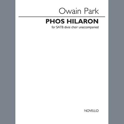 Easily Download Owain Park Printable PDF piano music notes, guitar tabs for  SATB Choir. Transpose or transcribe this score in no time - Learn how to play song progression.