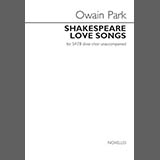 Owain Park 'Shakespeare Love Songs' SATB Choir