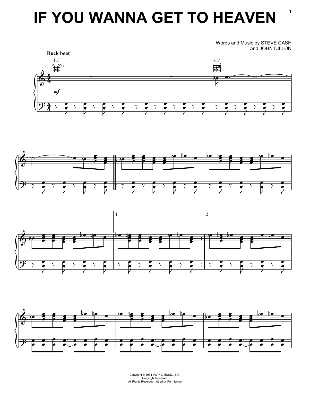 Ozakee Mountain Daredevils If You Wanna Get To Heaven sheet music notes and chords arranged for Piano, Vocal & Guitar Chords (Right-Hand Melody)