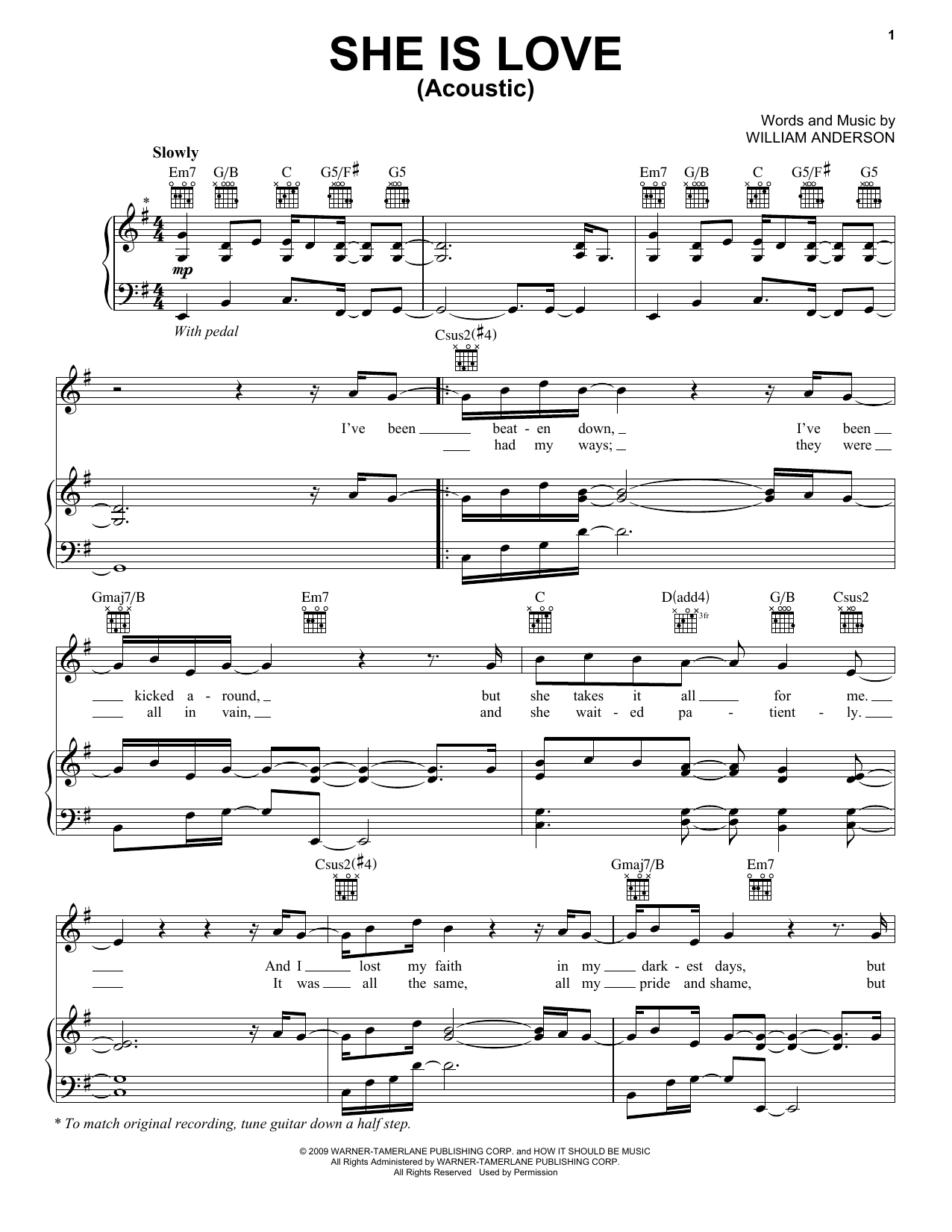Parachute She Is Love sheet music notes and chords arranged for Piano, Vocal & Guitar Chords (Right-Hand Melody)