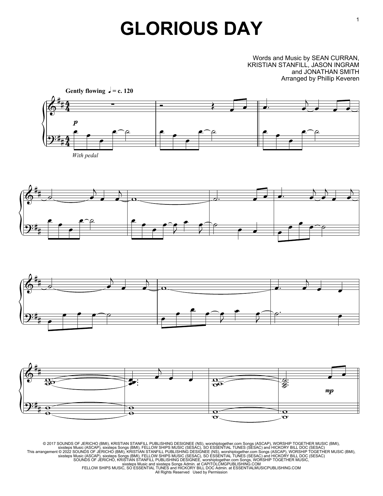 Passion Glorious Day (arr. Phillip Keveren) sheet music notes and chords arranged for Piano Solo
