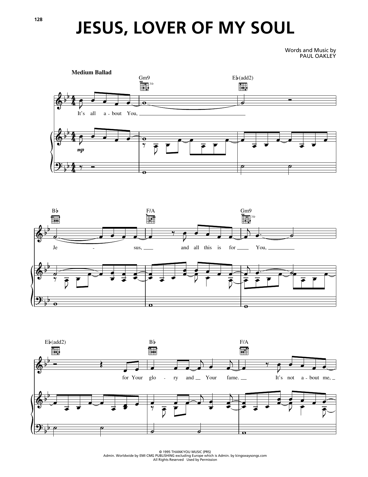 Passion Jesus, Lover Of My Soul (It's All About You) sheet music notes and chords arranged for Piano, Vocal & Guitar Chords (Right-Hand Melody)