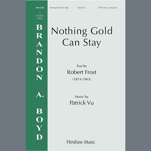 Easily Download Patrick Vu Printable PDF piano music notes, guitar tabs for  SATB Choir. Transpose or transcribe this score in no time - Learn how to play song progression.