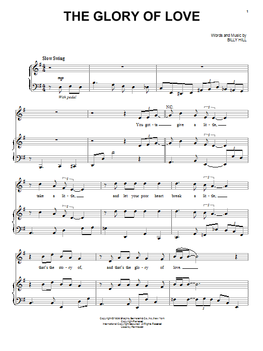 Paul McCartney The Glory Of Love sheet music notes and chords arranged for Piano, Vocal & Guitar Chords (Right-Hand Melody)