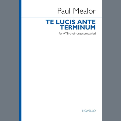 Easily Download Paul Mealor Printable PDF piano music notes, guitar tabs for  Choir. Transpose or transcribe this score in no time - Learn how to play song progression.