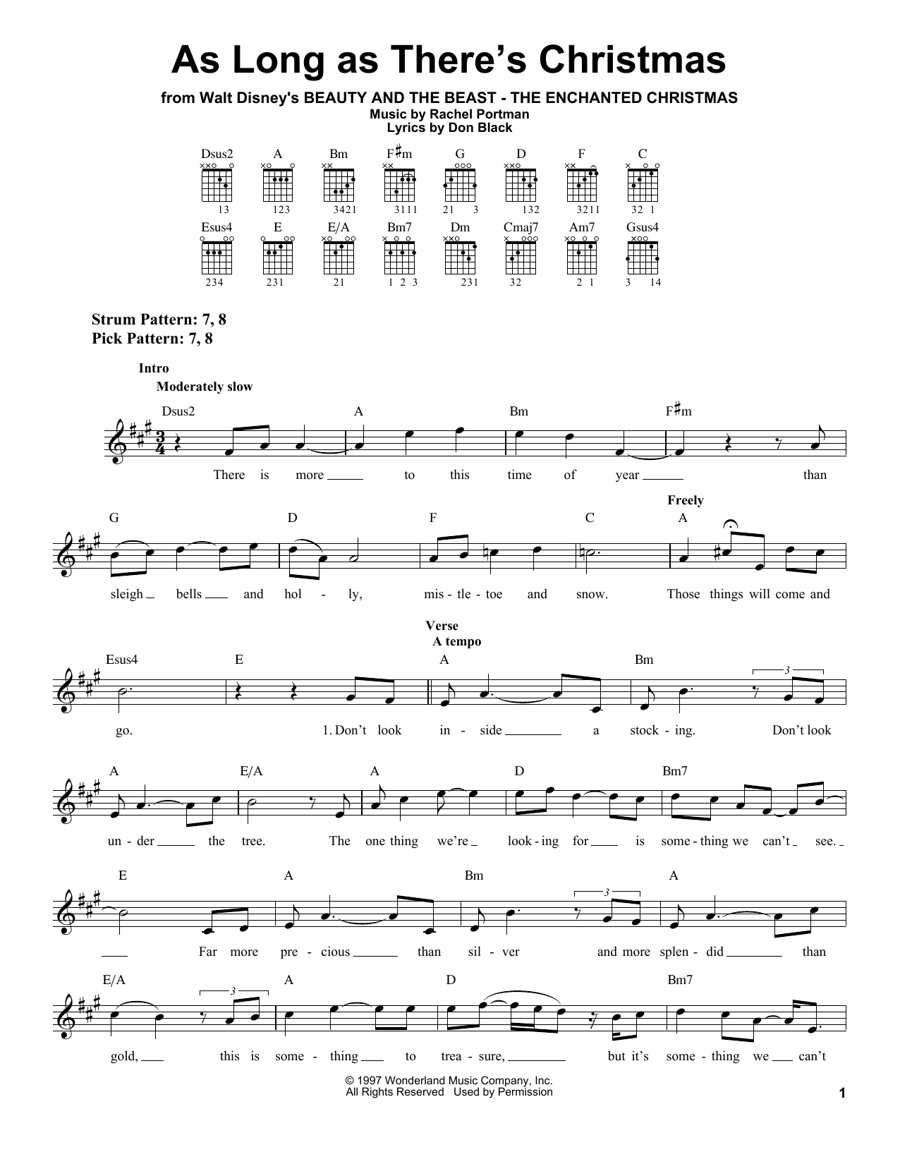 Peabo Bryson & Roberta Flack As Long As There's Christmas sheet music notes and chords arranged for Easy Guitar
