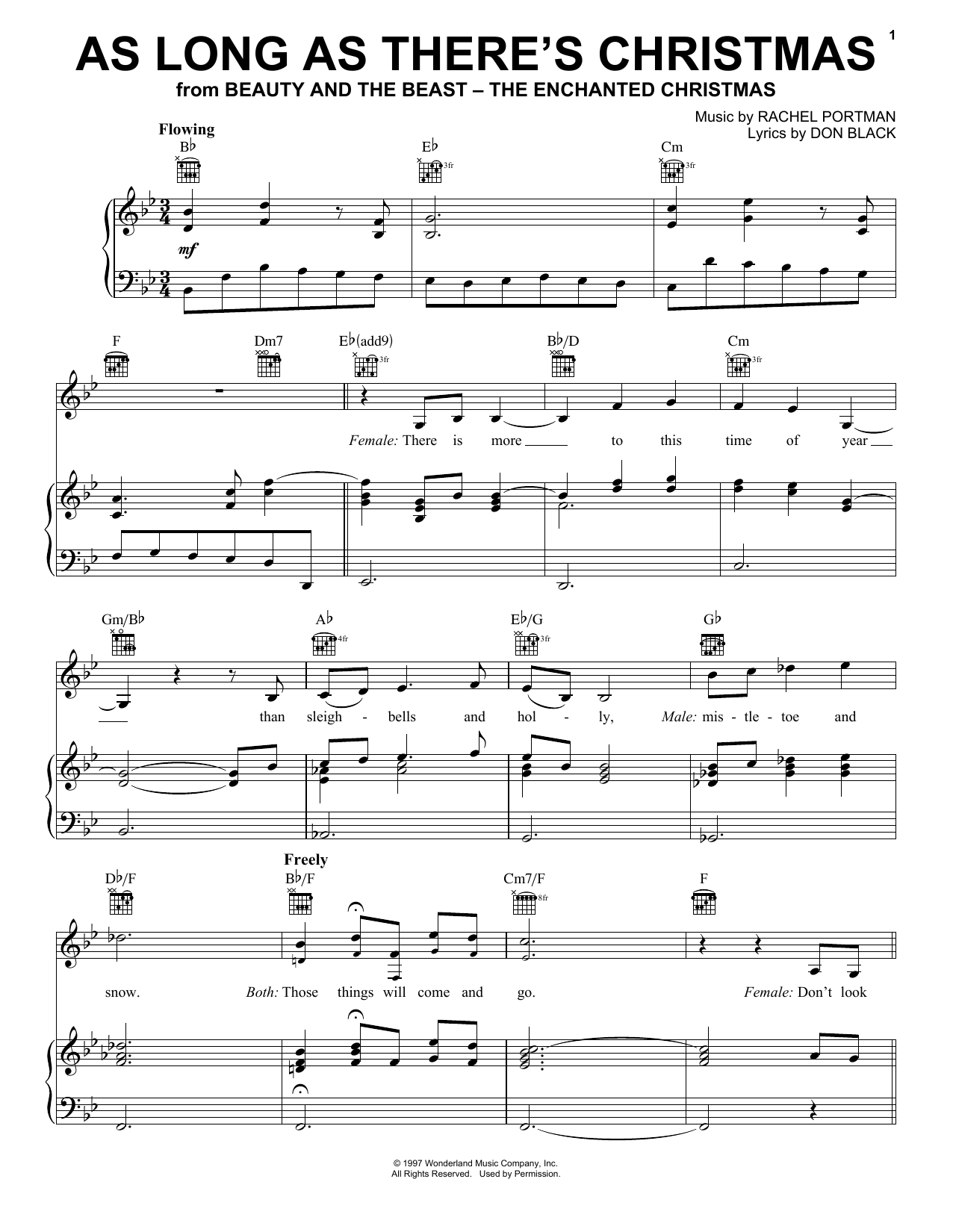 Peabo Bryson and Roberta Flack As Long As There's Christmas sheet music notes and chords arranged for Piano, Vocal & Guitar Chords (Right-Hand Melody)