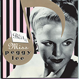 Peggy Lee 'Why Don't You Do Right (Get Me Some Money, Too!)' Piano, Vocal & Guitar Chords (Right-Hand Melody)