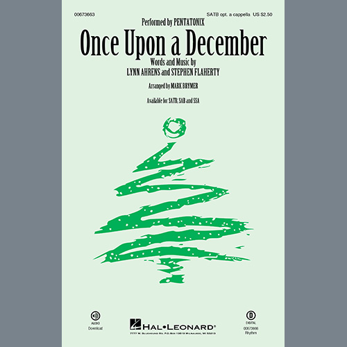 Pentatonix 'Once Upon A December (from Anastasia) (arr. Mark Brymer)' SAB Choir
