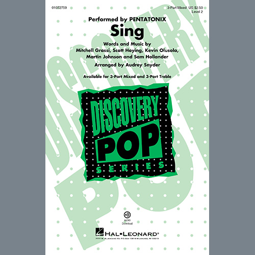 Easily Download Pentatonix Printable PDF piano music notes, guitar tabs for  3-Part Treble Choir. Transpose or transcribe this score in no time - Learn how to play song progression.
