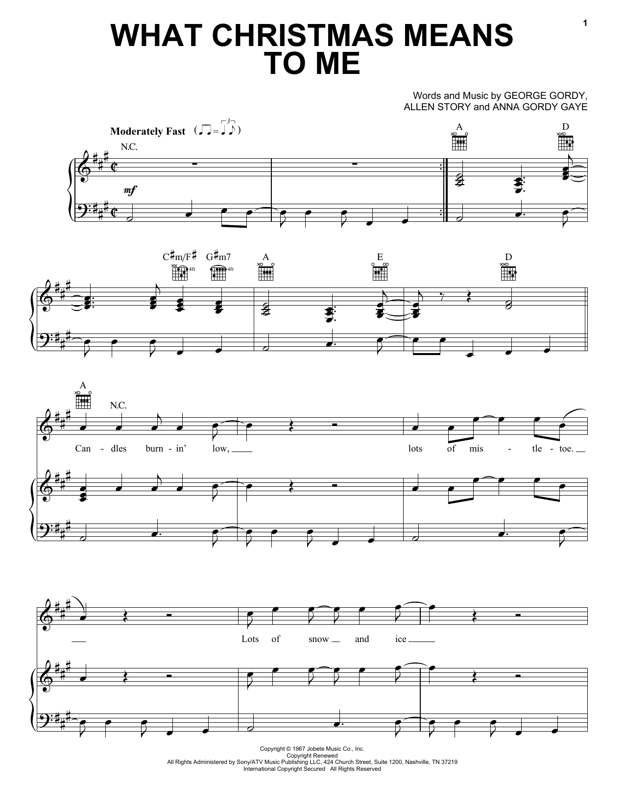 Pentatonix What Christmas Means To Me sheet music notes and chords arranged for Piano, Vocal & Guitar Chords (Right-Hand Melody)