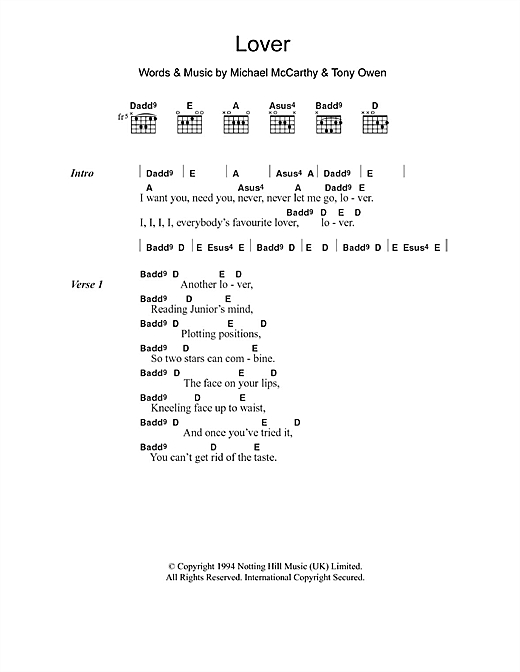 Perfume Lover sheet music notes and chords arranged for Guitar Chords/Lyrics