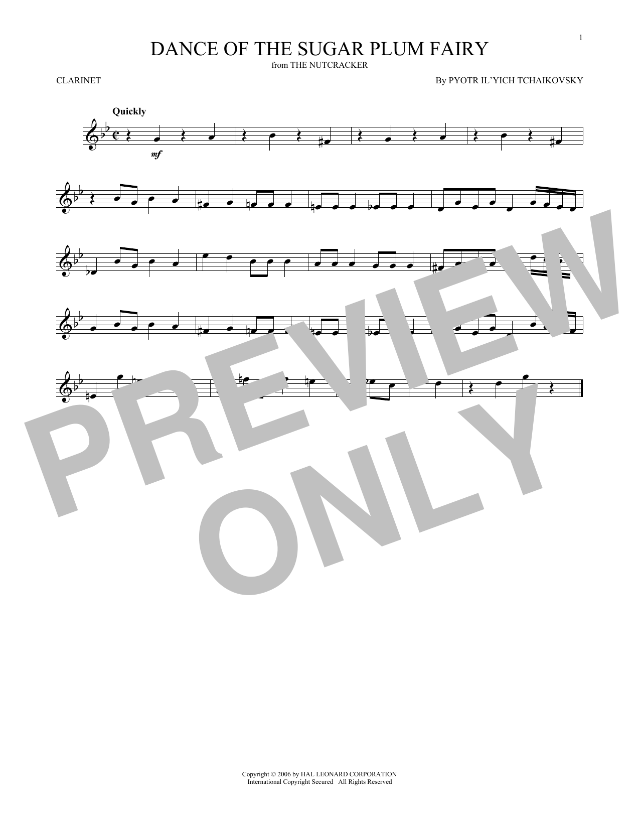 Pyotr Il'yich Tchaikovsky Dance Of The Sugar Plum Fairy, Op. 71a (from The Nutcracker) sheet music notes and chords arranged for Flute and Piano