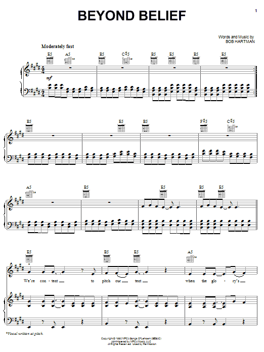 Petra Beyond Belief sheet music notes and chords arranged for Piano, Vocal & Guitar Chords (Right-Hand Melody)