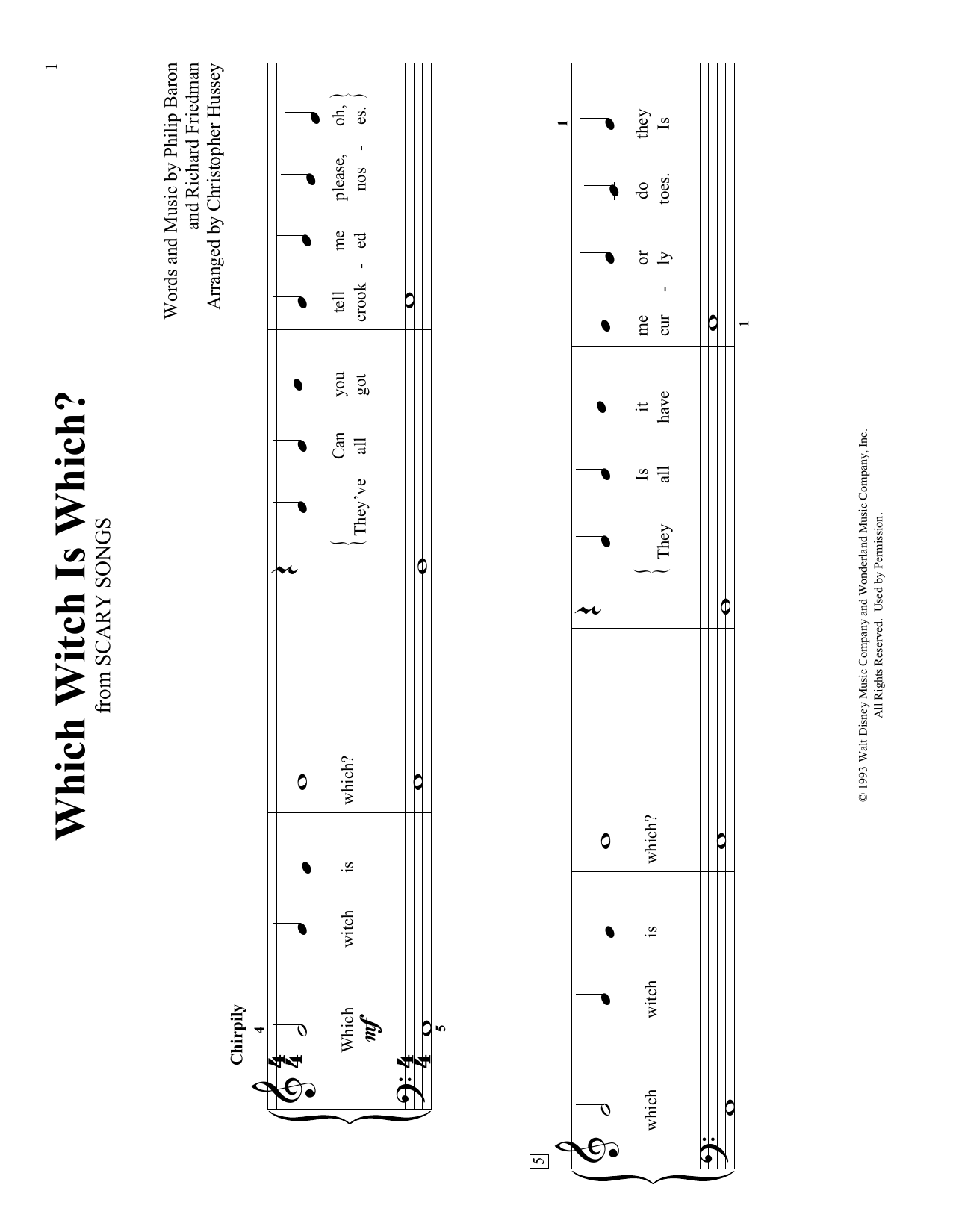 Philip Baron Which Witch Is Which? (arr. Christopher Hussey) sheet music notes and chords arranged for Educational Piano