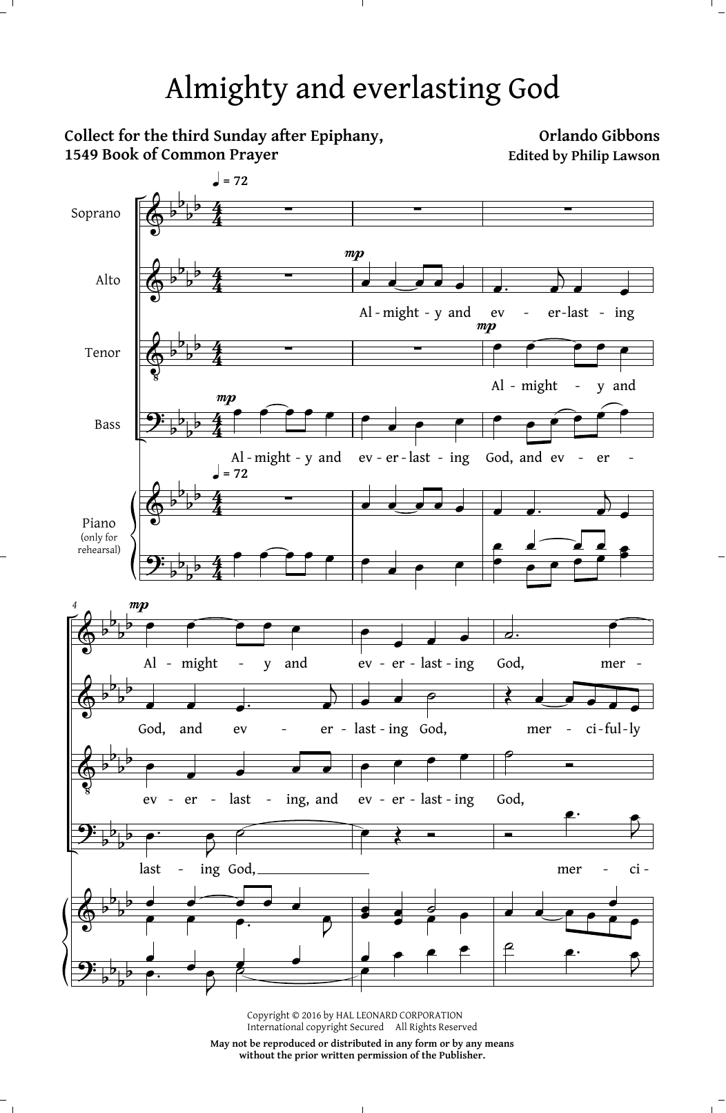 Philip Lawson Five English Anthems (Collection) sheet music notes and chords arranged for SATB Choir