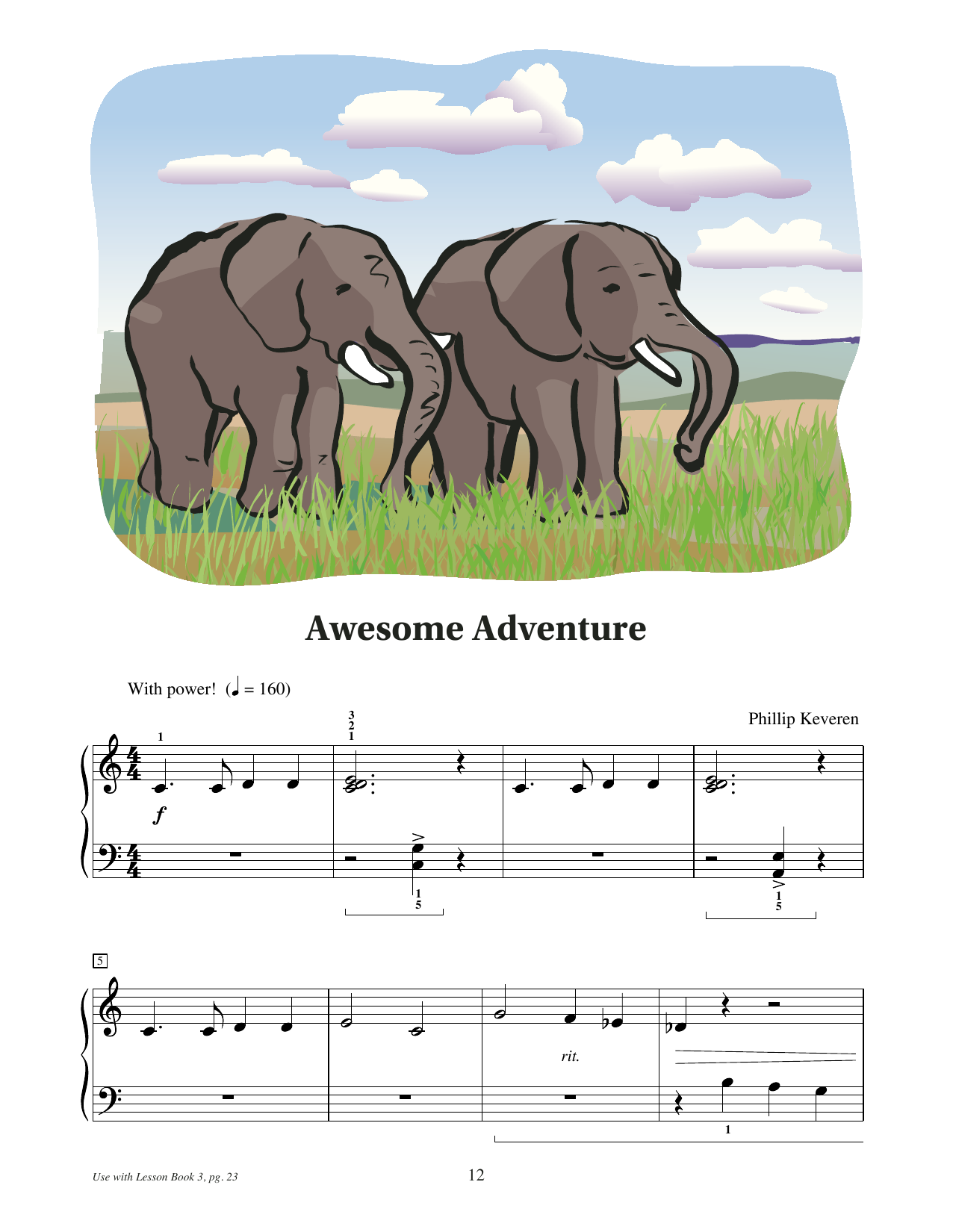 Phillip Keveren Awesome Adventure sheet music notes and chords arranged for Educational Piano
