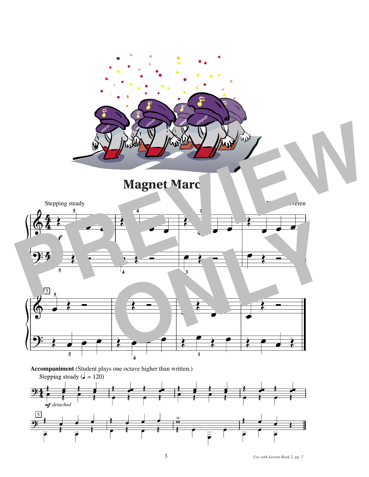 Phillip Keveren Magnet March sheet music notes and chords arranged for Educational Piano
